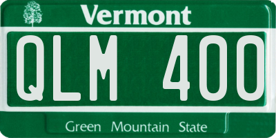 VT license plate QLM400