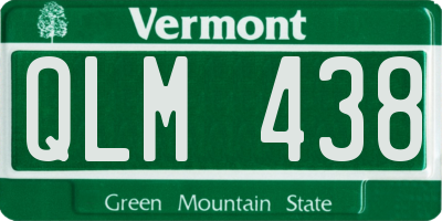 VT license plate QLM438