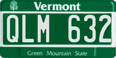 VT license plate QLM632