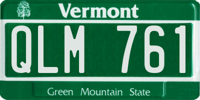 VT license plate QLM761