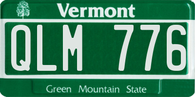 VT license plate QLM776