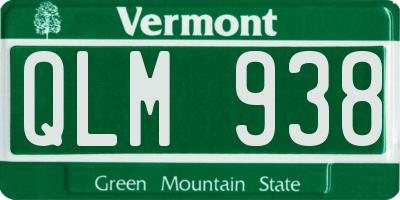 VT license plate QLM938