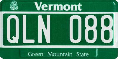 VT license plate QLN088
