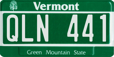 VT license plate QLN441