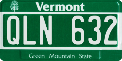 VT license plate QLN632