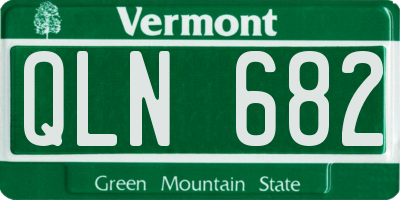 VT license plate QLN682