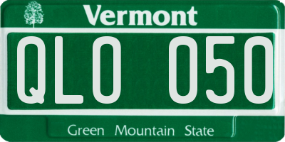 VT license plate QLO050