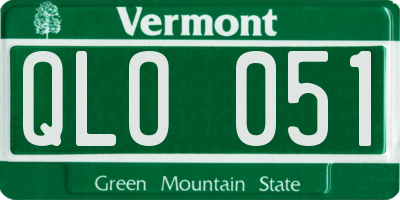 VT license plate QLO051