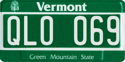 VT license plate QLO069