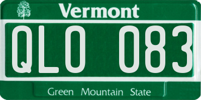 VT license plate QLO083