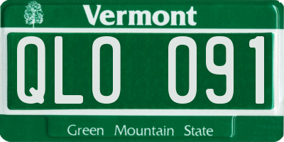 VT license plate QLO091
