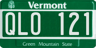 VT license plate QLO121