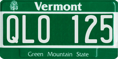 VT license plate QLO125