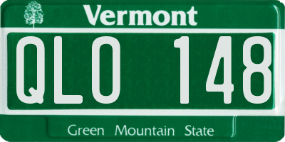 VT license plate QLO148