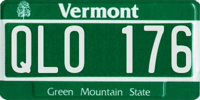VT license plate QLO176