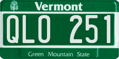 VT license plate QLO251