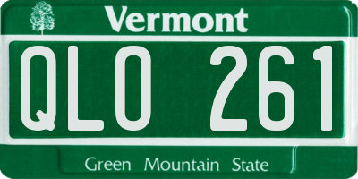 VT license plate QLO261