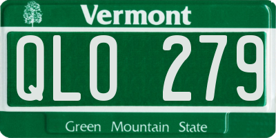 VT license plate QLO279