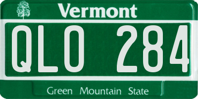 VT license plate QLO284
