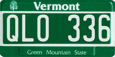 VT license plate QLO336
