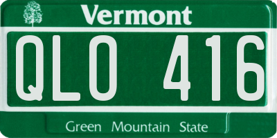 VT license plate QLO416