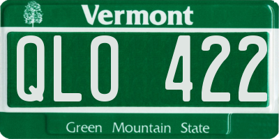 VT license plate QLO422