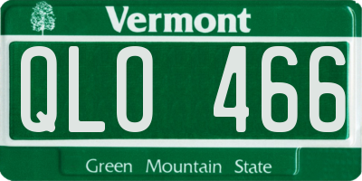 VT license plate QLO466