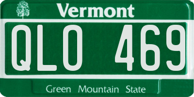 VT license plate QLO469