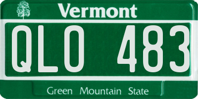 VT license plate QLO483