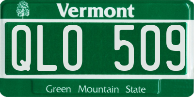 VT license plate QLO509