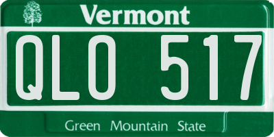 VT license plate QLO517