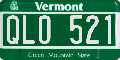VT license plate QLO521