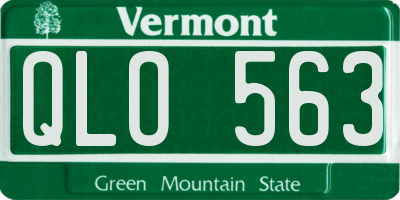 VT license plate QLO563