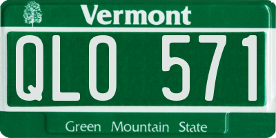 VT license plate QLO571