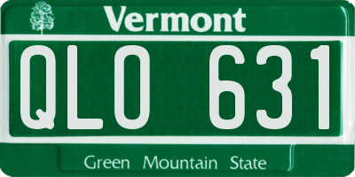 VT license plate QLO631