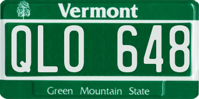VT license plate QLO648