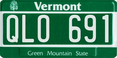 VT license plate QLO691