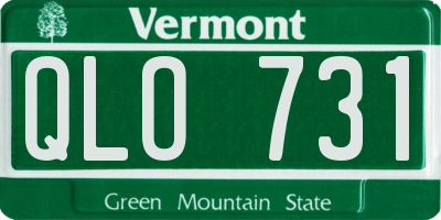 VT license plate QLO731