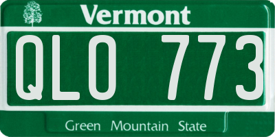 VT license plate QLO773