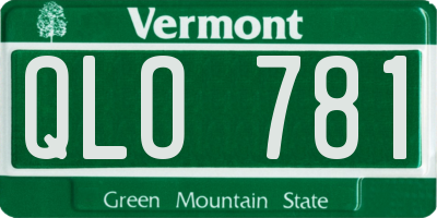 VT license plate QLO781