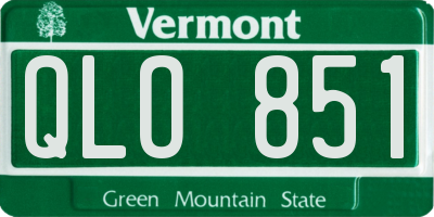 VT license plate QLO851