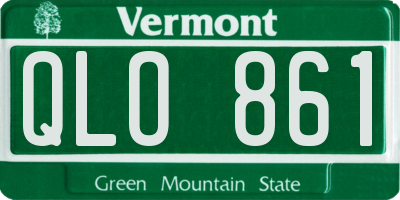 VT license plate QLO861