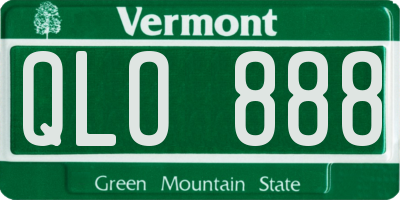 VT license plate QLO888