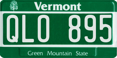 VT license plate QLO895