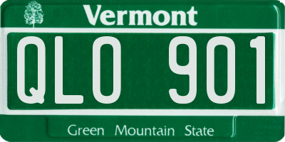 VT license plate QLO901