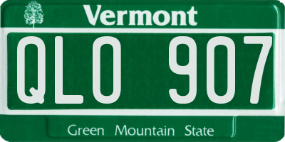 VT license plate QLO907