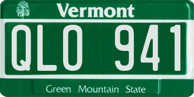 VT license plate QLO941