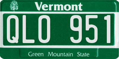 VT license plate QLO951
