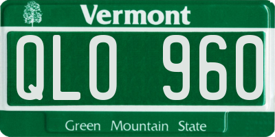 VT license plate QLO960