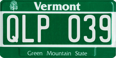 VT license plate QLP039
